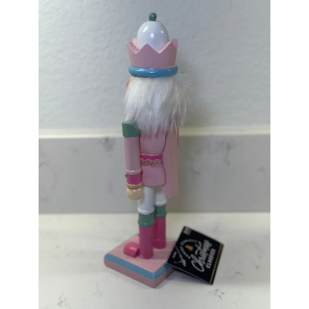 Hobby Lobby Robert Stanley Pink Pastel Nutcracker With Staff Christmas 10